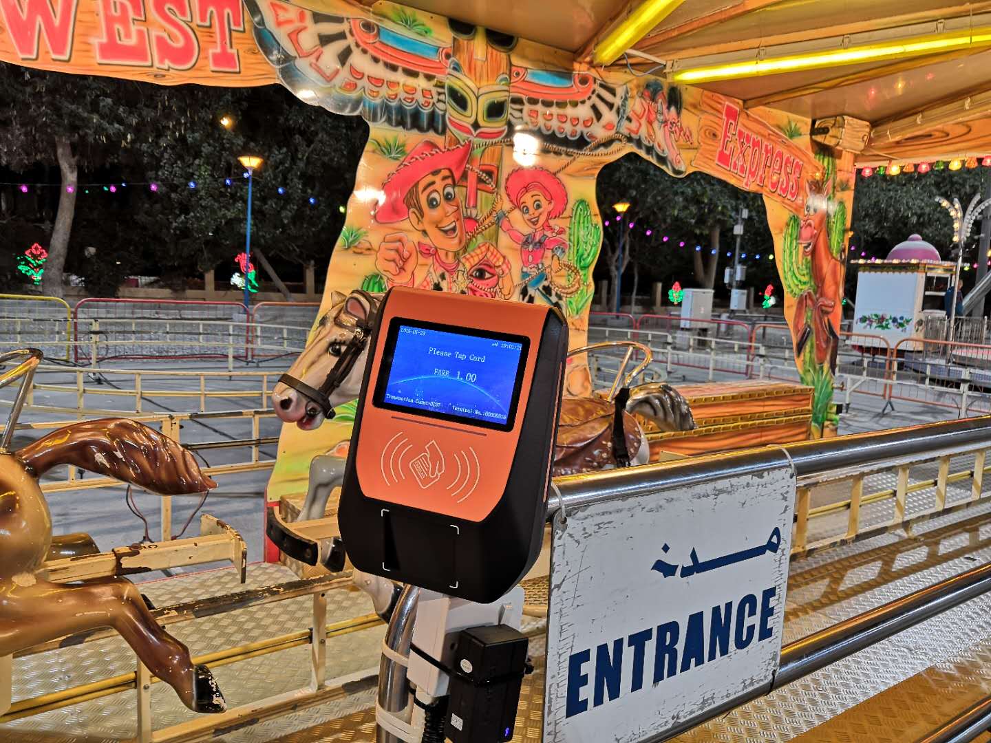 Amusement Park Card Swipe Ticket Checking Devices
