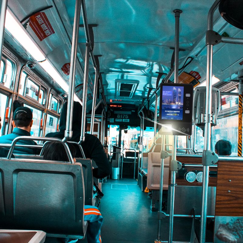 Why do some buses have only one card reader while others have two?